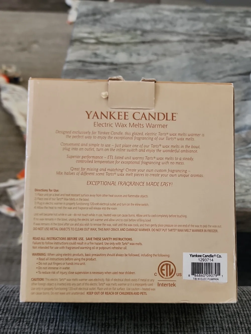 YANKEE CANDLE  Electric Orange PUMPKIN TART WAX WARMER Fall Halloween 2012, NIB!